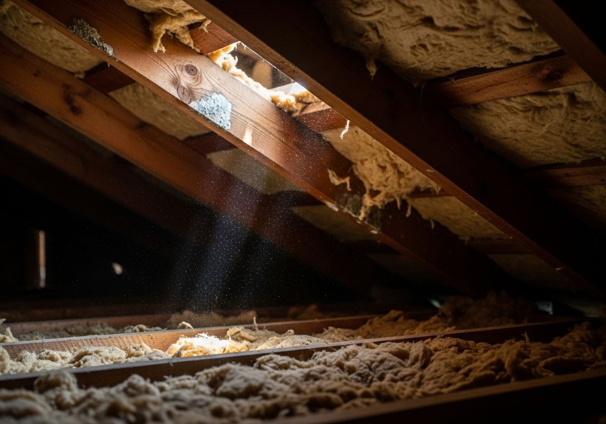 Sunlight Through Attic Insulation