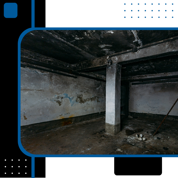 fire damage in basement 