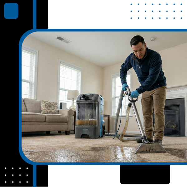 extracting water from carpet 