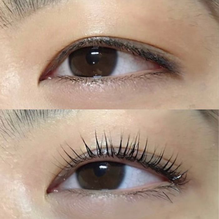 before and after of a lash lift before and after of a lash lift