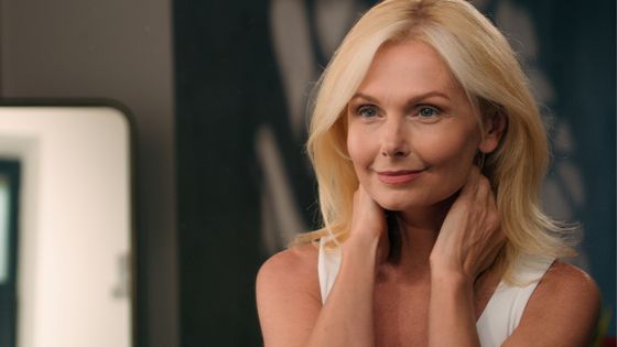 image of a woman with clear skin
