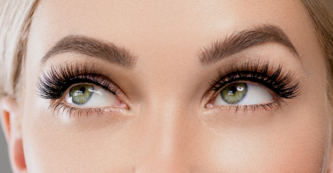 woman with nice eyelashes