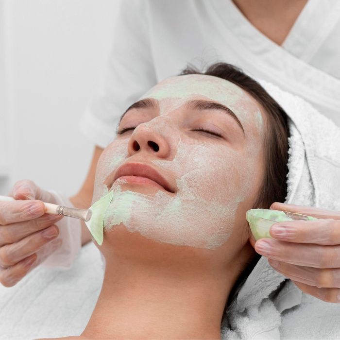 image of a professional facial treatment