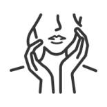 Icon of a woman's lower face