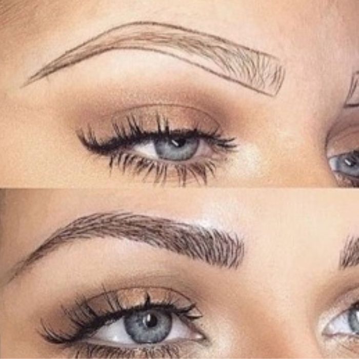 before and after microblading procedure before and after microblading procedure