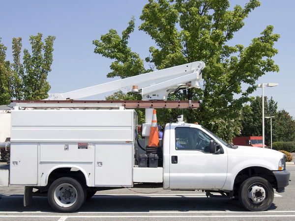 Image of a HVAC truck. Image of a HVAC truck.