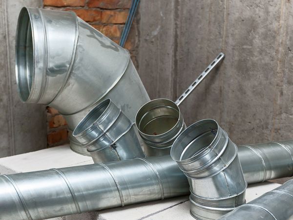 Bent ventilation ducts. Bent ventilation ducts.