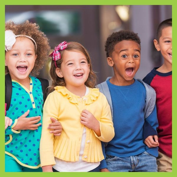 smiling preschoolers