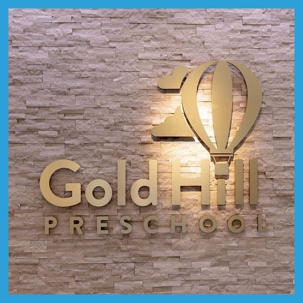 Gold Hill Preschool sign