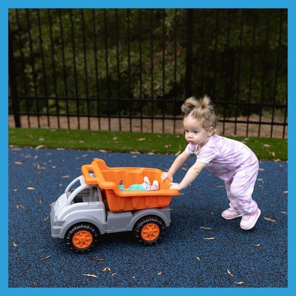 toddler pushing play car