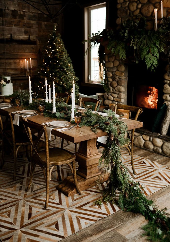 winter table setting