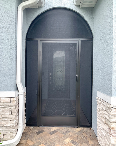 Screen door and front entry