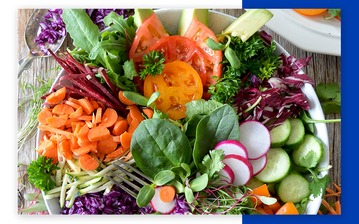 healthy vegetables for salad