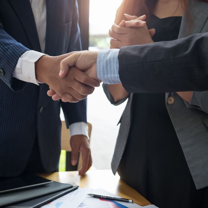 Handshake Between Business People.