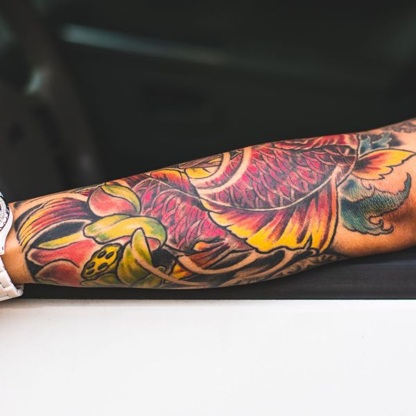 brightly colored tattoo