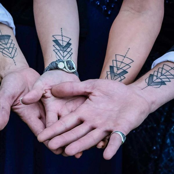 matching tattoos on forearm