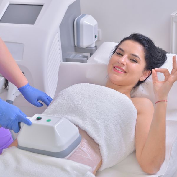 Woman with positive attitude during her appointment