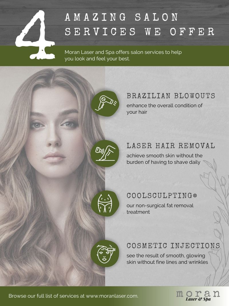 Four Amazing Salon Services We Offer infographic