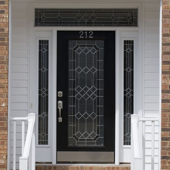 sculpted glass for front decorative door