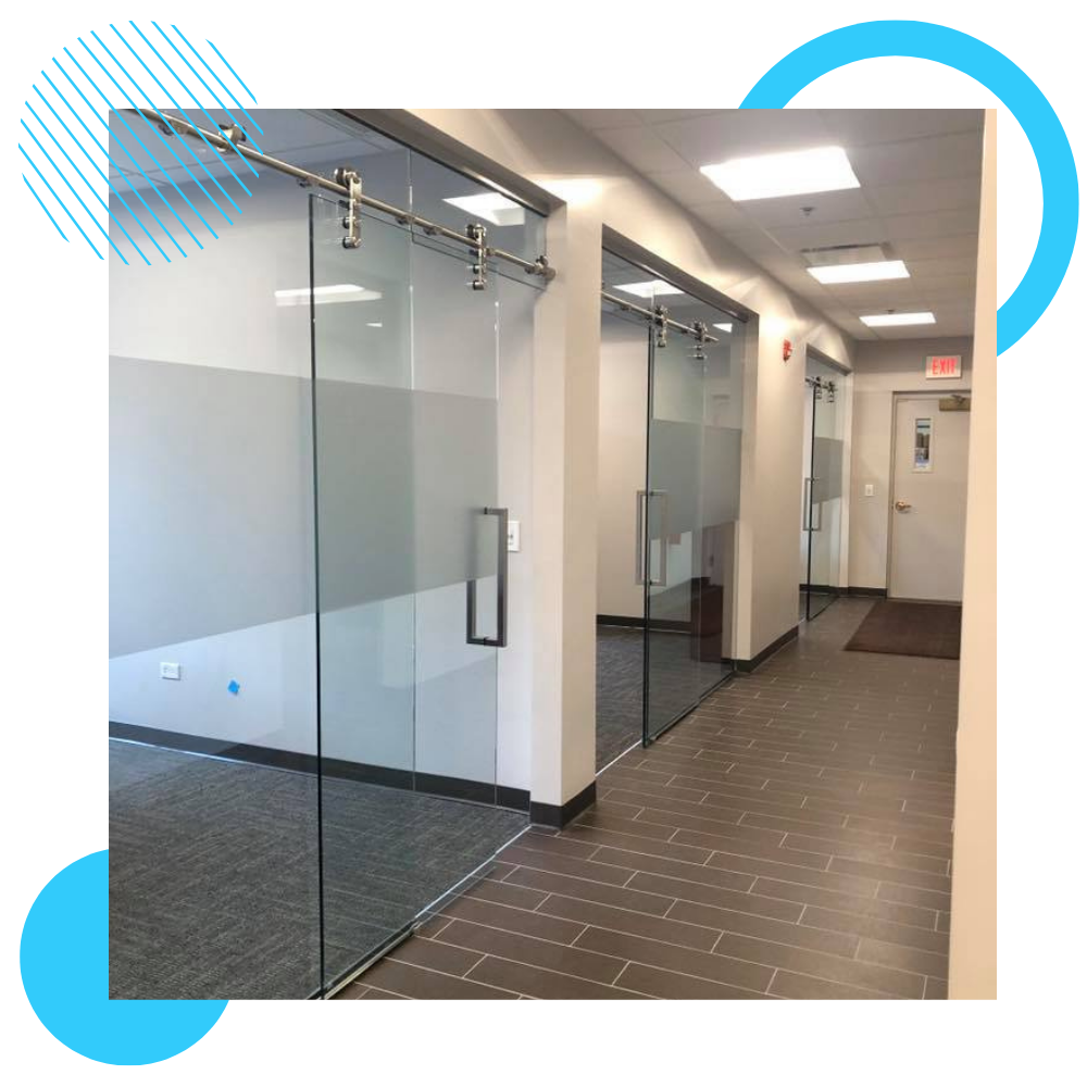 custom glass office walls