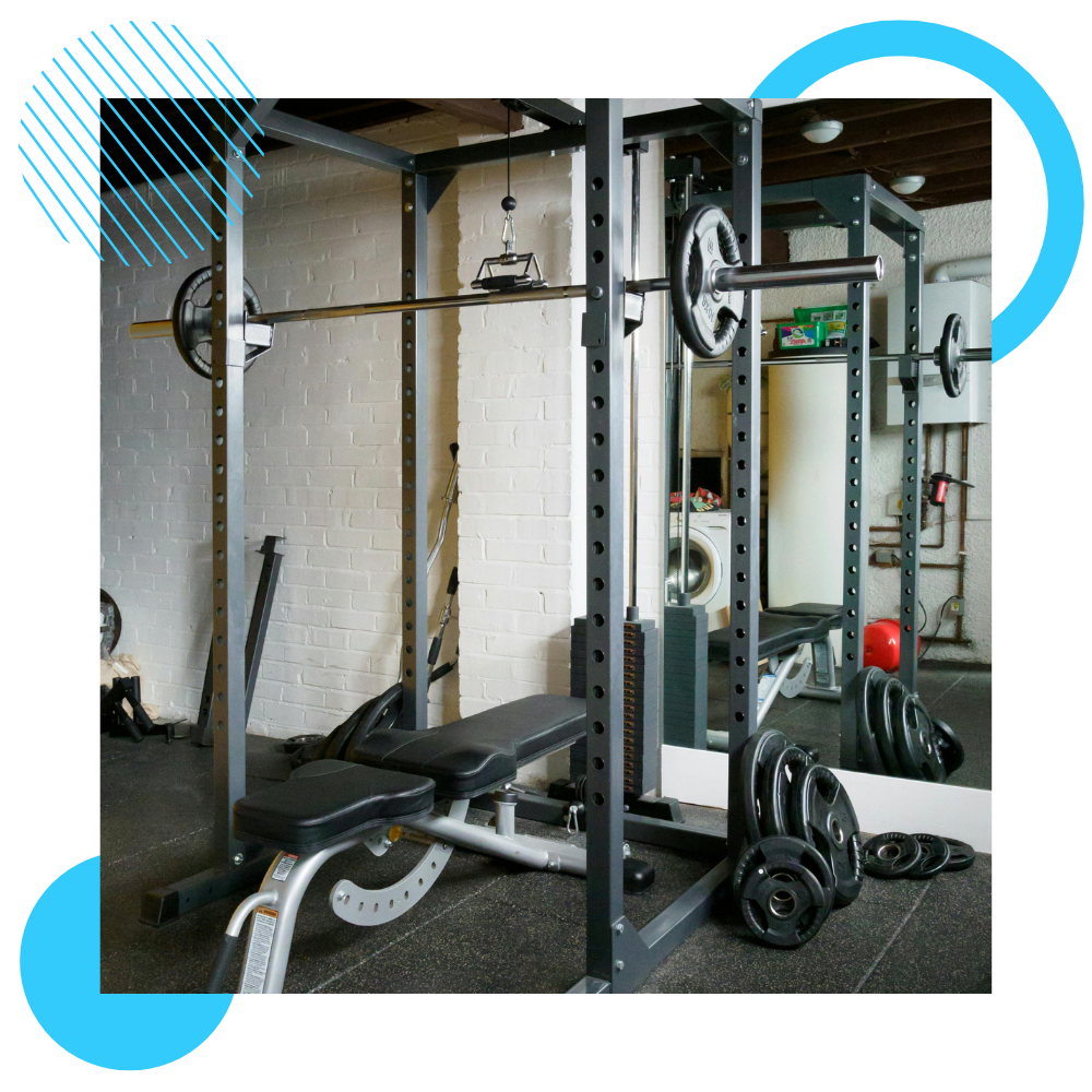 Home gym equipment.
