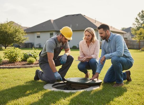 Septic System Inspection with Homeowners