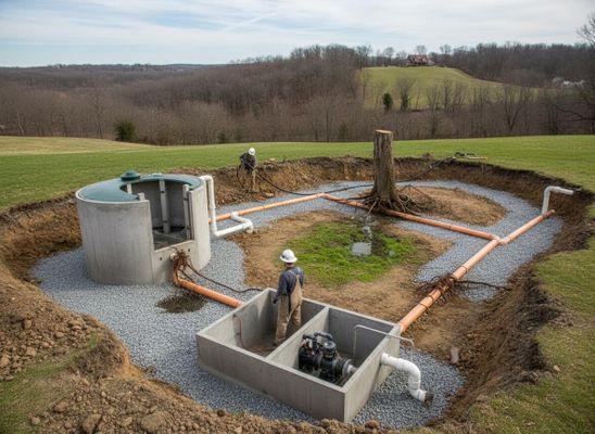 Installation of a Wastewater Treatment System