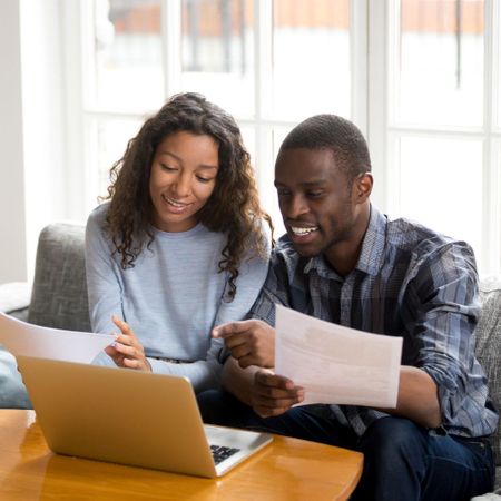 happy couple find affordable units