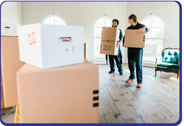 movers moving boxes