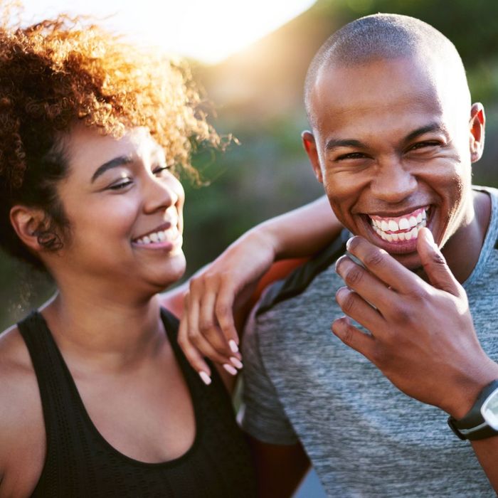 smiling couple