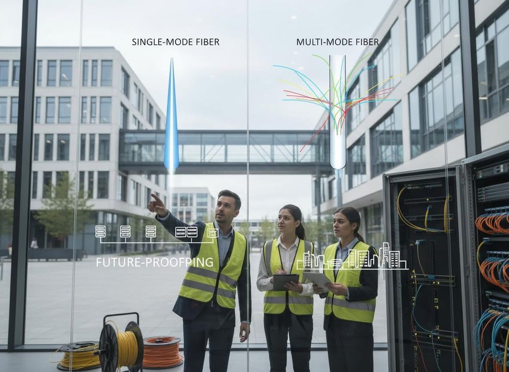 Fiber Optic Network Planning with Single-Mode and Multi-Mode Display