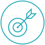 an arrow in a bullseye icon