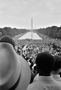 historic photo of Civil Rights gathering at the Washington Monument