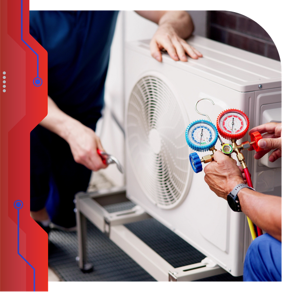 new AC unit installation