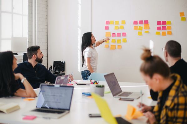 team meeting in a Cleaning Service business
