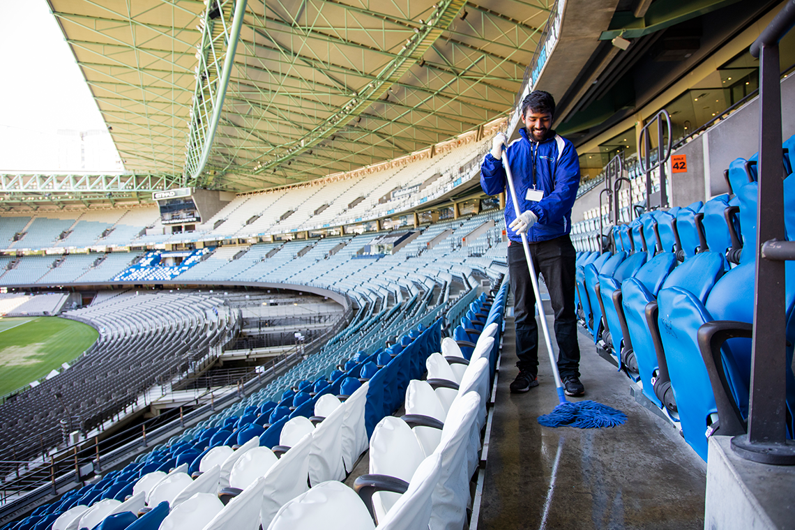 Deliver clean and ready spaces for every event Stadium Cleaning