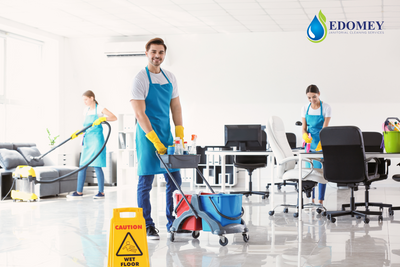 commercial cleaning services team