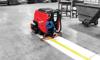 professional industrial cleaning floor scrubber