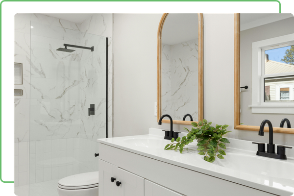 spotless bathroom