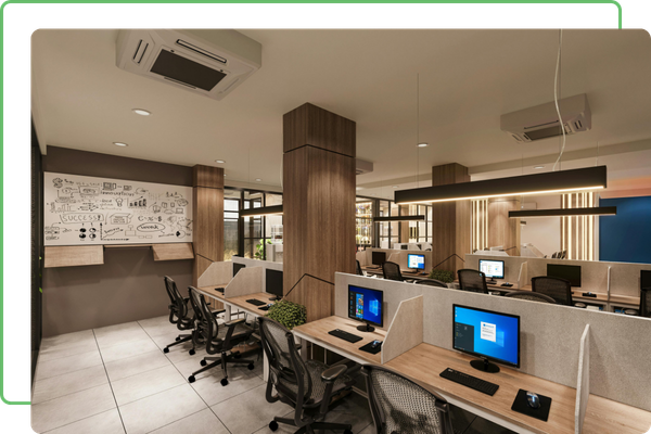 commercial work stations