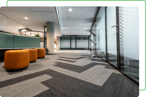 clean modern commercial lobby