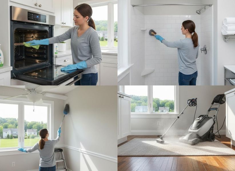 Home Cleaning Tasks Collage