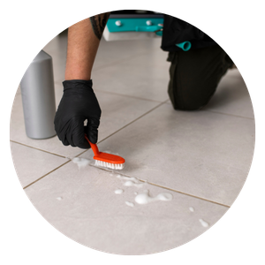 cleaning tile