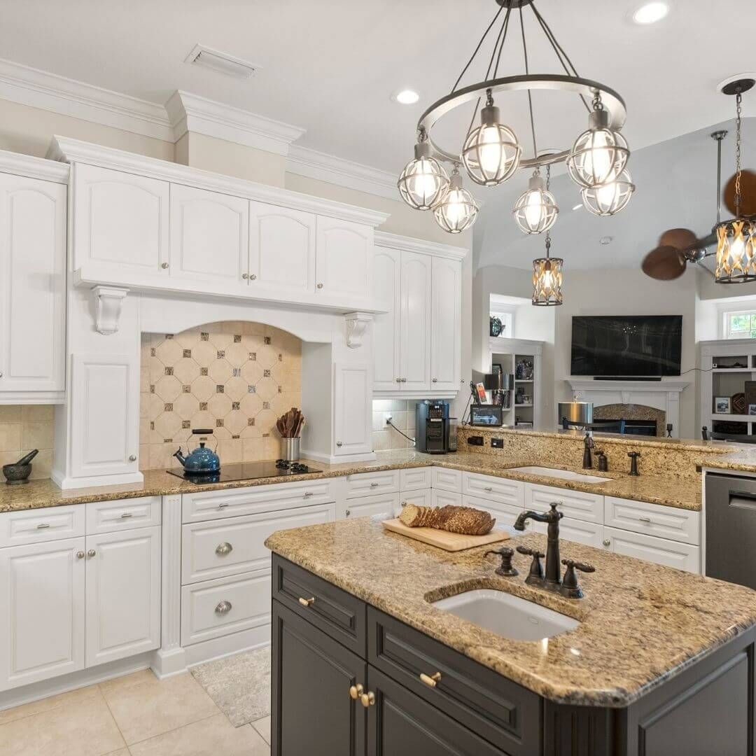 white cabinets
