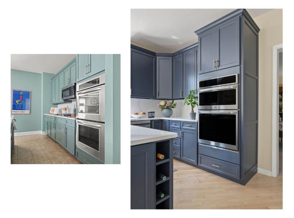newly painted kitchen cabinets
