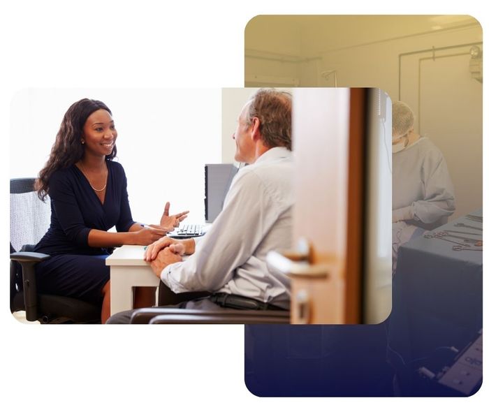 doctor speaking with patient doctor speaking with patient
