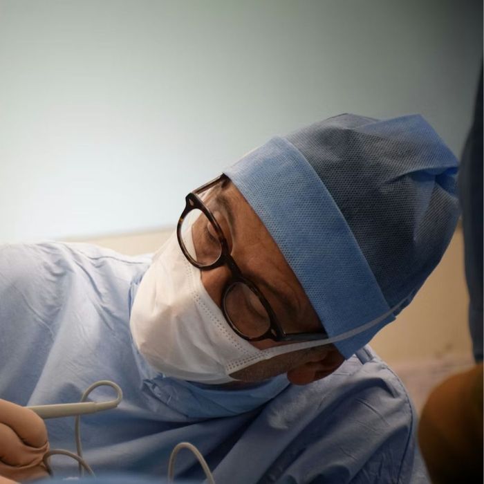 medical professional in mask