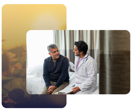 Doctor talking to a patient