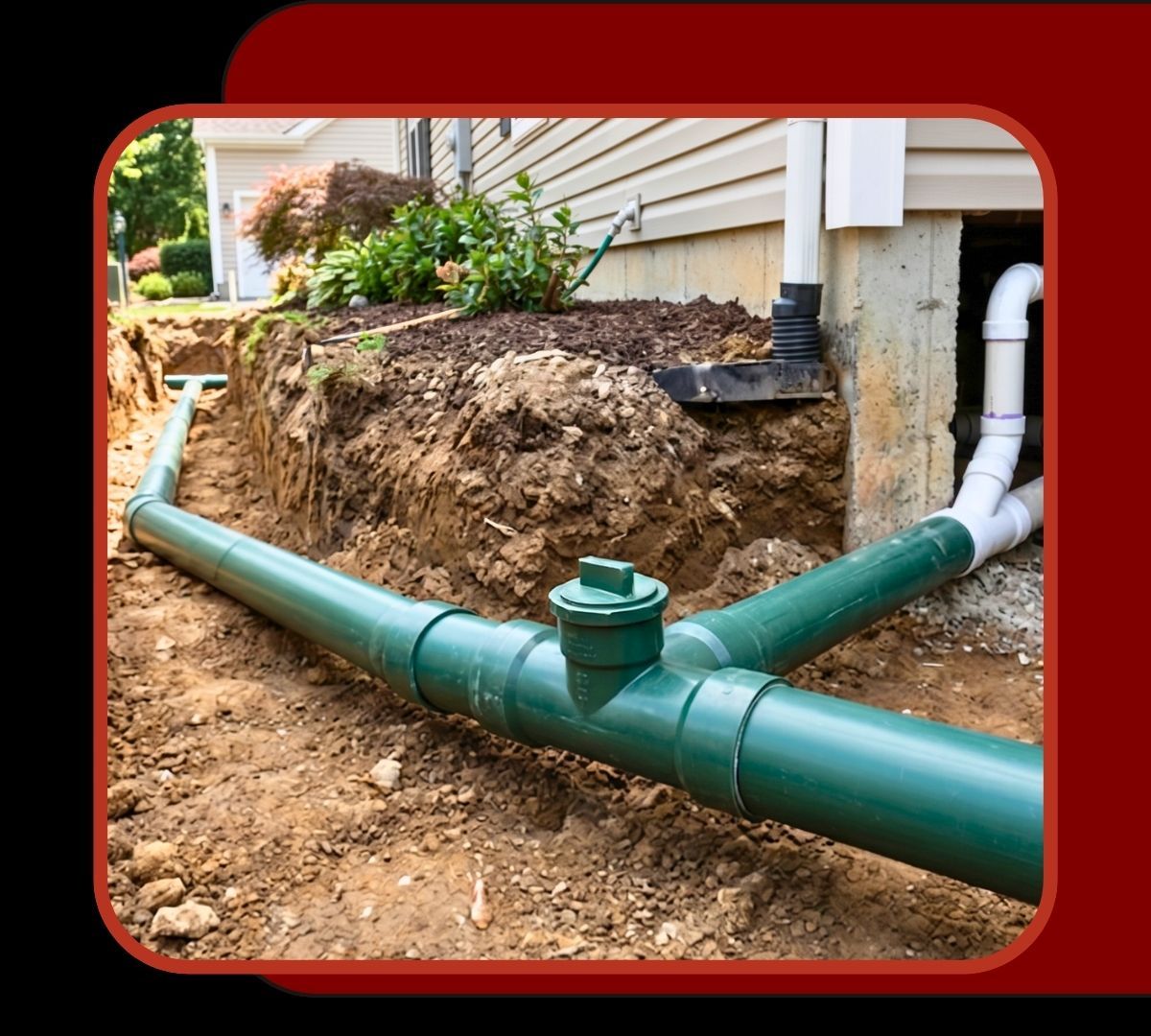 Home sewer line.