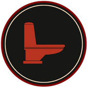 Black and red toilet icon Toilet Repair and Replacement.png